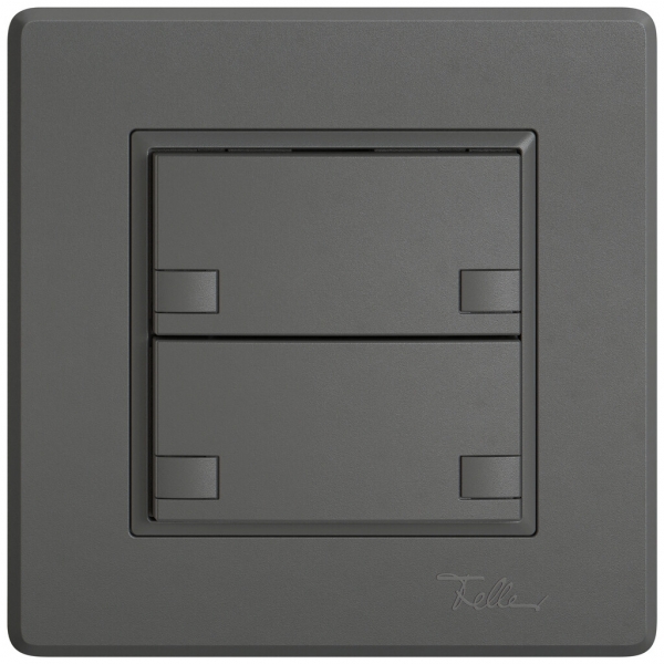 Pulsante KNX RGB INC EDIZIO.liv SNAPFIX® sensore temp.s.LED 2× com.2T grs 