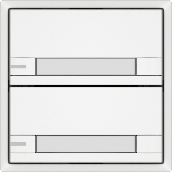 Poussoir universel EDIZIO.liv UNI SNAPFIX® a.LED RGB 2× comm.2T étiqu.bc 