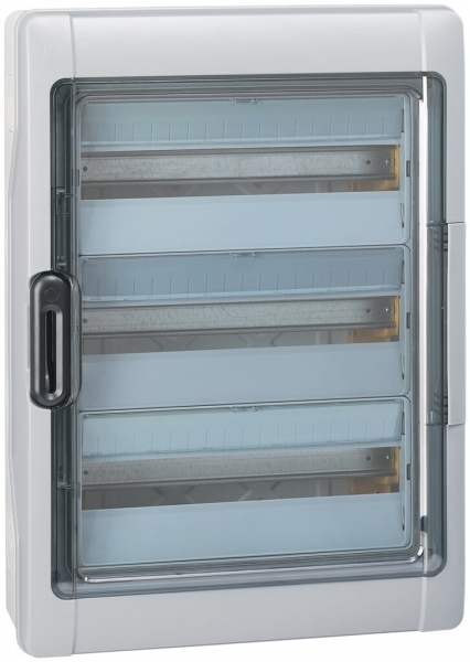 Tableau de distribution AP IP65 PLEXO3 3 rang. ×18UM +1 gr/tr 
