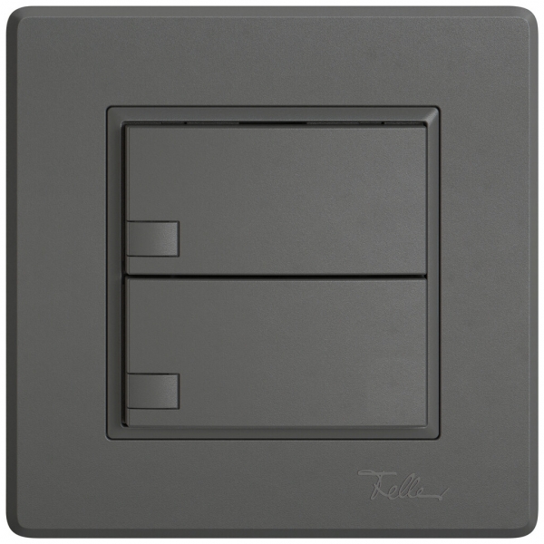Poussoir universel ENC EDIZIO.liv UNI SNAPFIX® 5…48V s.LED 2× comm.1T grf 