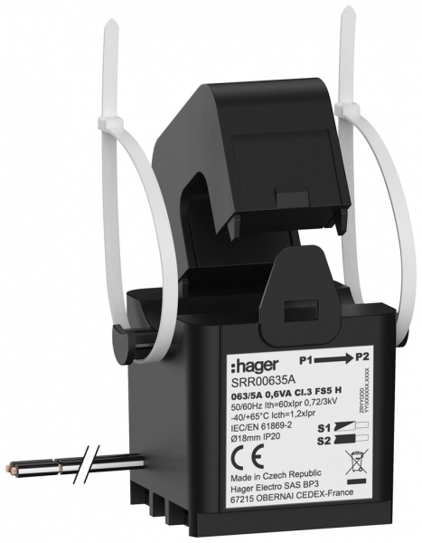 Convertitore di corrente Hager SRR00635A SC1 63A/5A classe 3 
