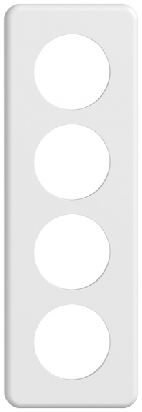 UP-Abdeckplatte STANDARDdue SNAPFIX® 4×1/1×4 4×Ø50 90×270mm ws 