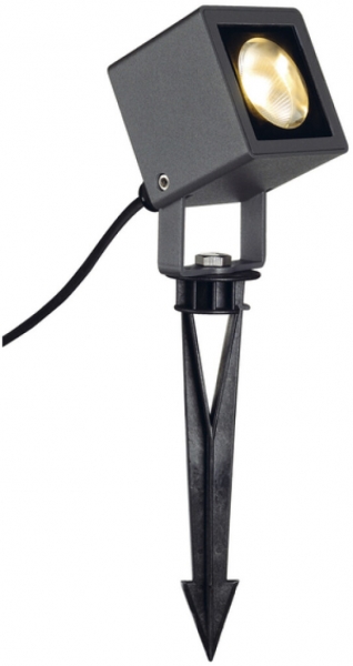 Lampada picchetto terra LED NAUTILUS 10 SQUARE 9W 3000K 520lm IP65 45° antracite 