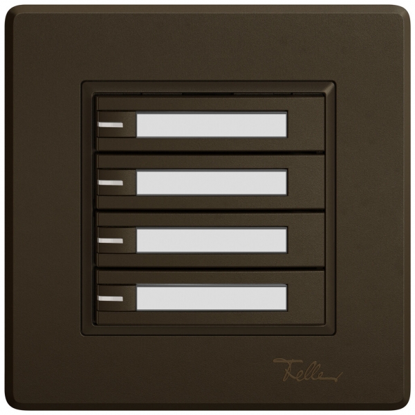 Poussoir KNX RGB ENC EDIZIO.liv SNAPFIX® capteur temp.RGB-LED étiqu.4×com.1T br 