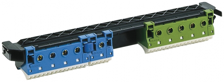 Morsetto di connessione Hager volta N/PE 14/4+5/1.14/4 