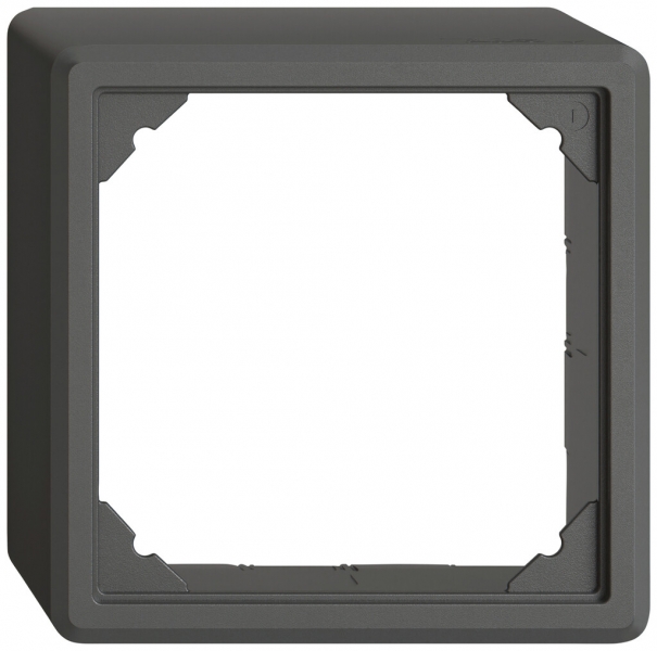 Cappa AP EDIZIO.liv SNAPFIX® per apparecchi GX grigio scuro 