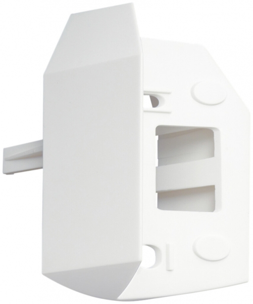 Socle pour angle extérieur pour luminaire automatique blanc 