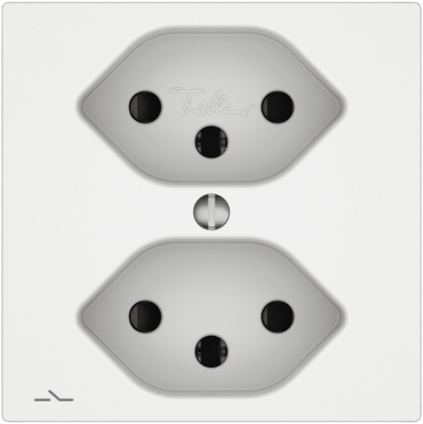 Presa EDIZIO.liv SNAPFIX® 2×T13 1×S con shutter bi 
