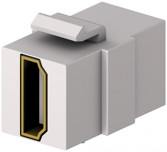 Module HDMI Cecoflex AVM-0010, Keystone, 4K/60Hz, f/f, blanc 