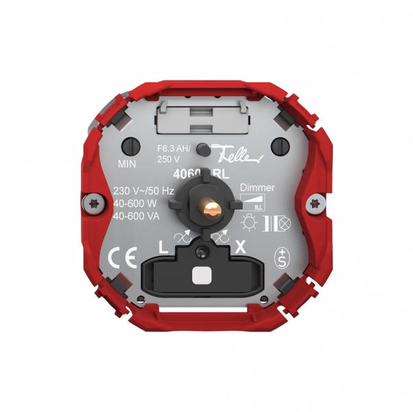 Variateur Feller SNAPFIX® lum.bc coupure phase asc.40…600W/40…600VA 