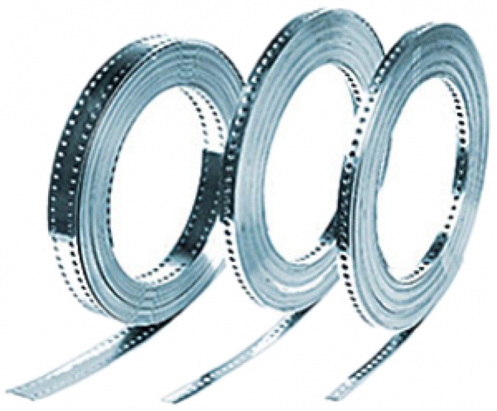 Nastro di messa a terra 50mm² 10m 40×1.5mm perforato Cu-zincato 
