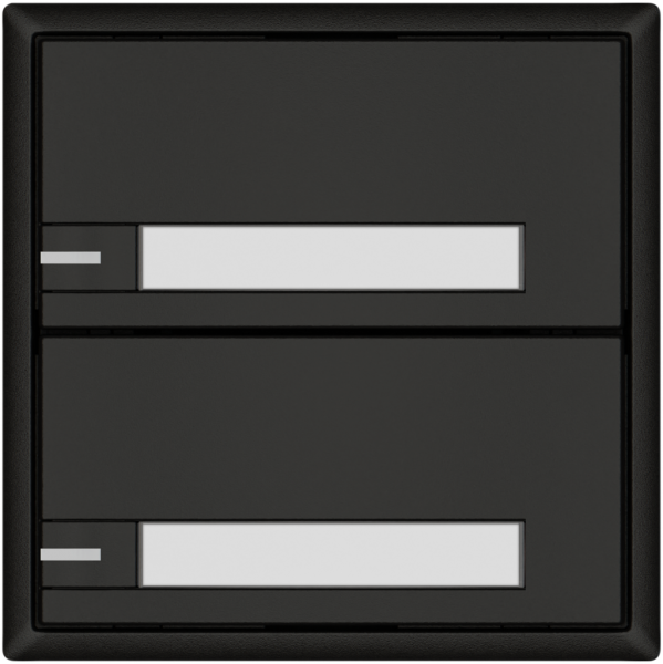 Poussoir KNX RGB EDIZIO.liv SNAPFIX® capteur temp.RGB-LED étiqu.2×com.1T no 