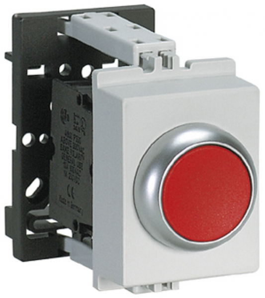 Pulsante INS K&N 16A Ch/R grigio/rosso 