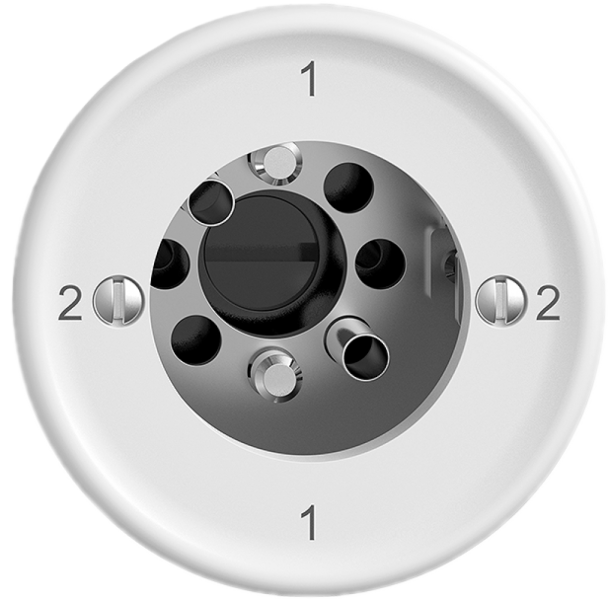 Interrupteur rotatif STANDARDdue SNAPFIX® inverseur 3/1L s.cylindre bc 