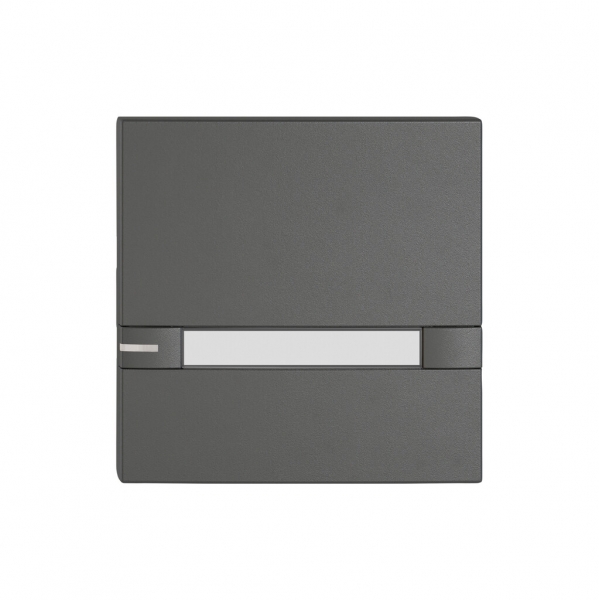 Poussoir 1/1 EDIZIO.liv SNAPFIX® p.KNX&UNI a.LED a.étiquette comm.2touch.grf 