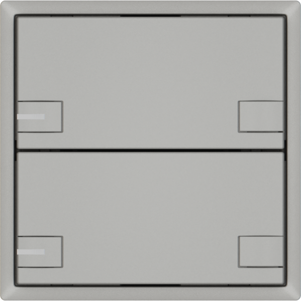 Poussoir universel EDIZIO.liv UNI SNAPFIX® a.LED RGB 2× comm.2T grc 