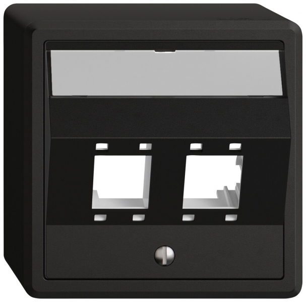 Kit di montaggio AP EDIZIO.liv SNAPFIX® per freenet cat.5e/6 2× ne 