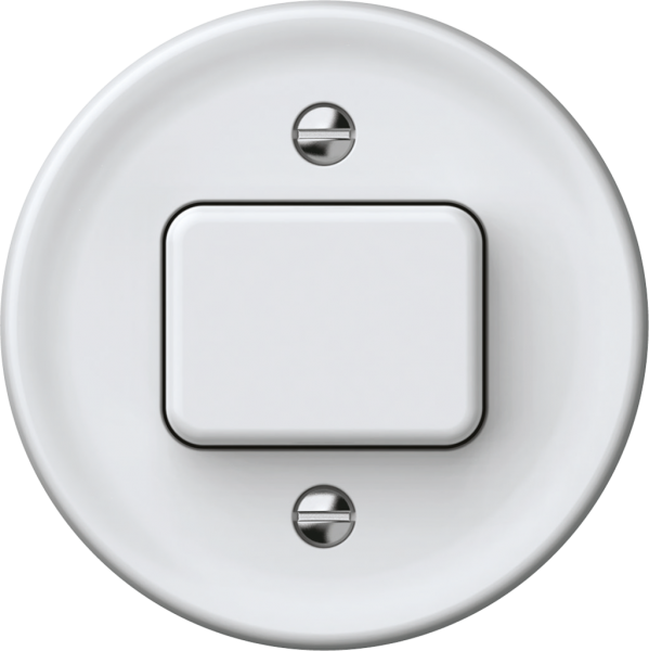 Pulsante Hager origin 1CO 10A 230V 60×60mm bianco 