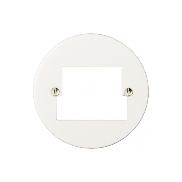 Disco frontale 2×TT/2×RJ45 bianco ITplus ITM 58mm Standard 
