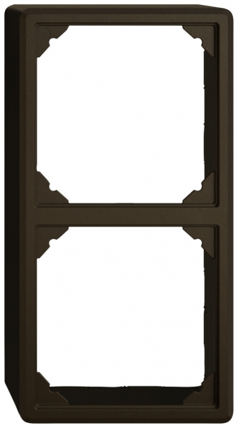 Capot AP EDIZIO.liv SNAPFIX® pour 2 appareils GX.54.A brun 