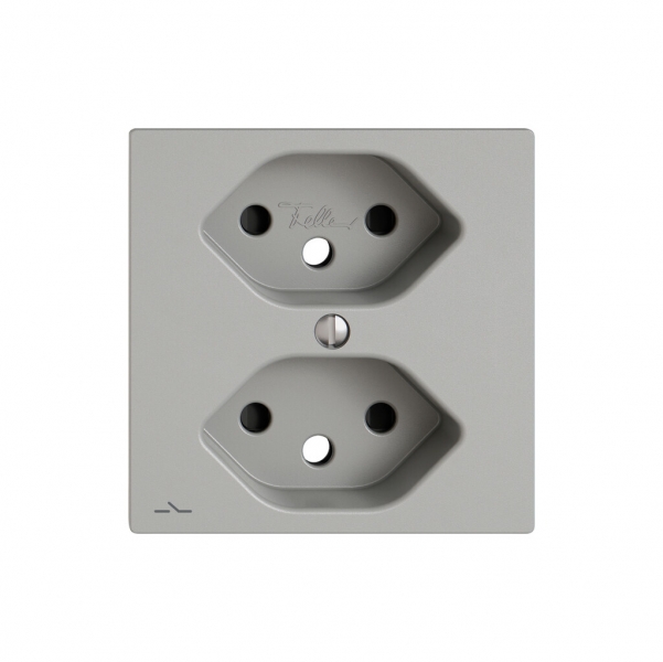 Kit di montaggio EDIZIO.liv SNAPFIX® per presa 2×T13 separata shutter grc 