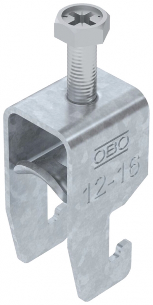 Brida rapida BET 2056 piede a U metallo 12…16mm 1×cavo acciaio Zn-cal-im 