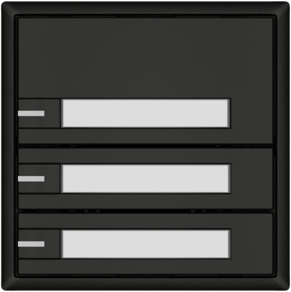 KNX-Taster RGB EDIZIO.liv SNAPFIX® Temperaturfüh.RGB-LED Pap.3×T 1-Tbed.sz 