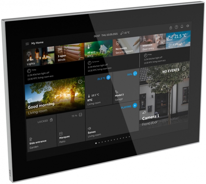 Schermo tattile 10" ABB-SmartTouch, KNX/free@home/ABB-Welcome, nero/ac-pr 