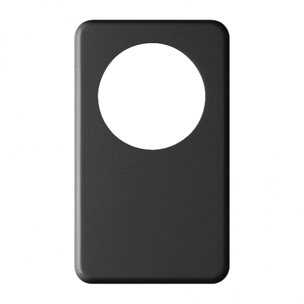 Placca di copertura I-I 58mm +cieca nero 