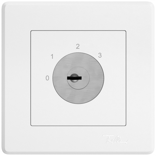 Interruttore a chiave INC EDIZIO.liv c.KABA 1007F/5000 3 liv.1P 0-1-2-3 67mm bi 