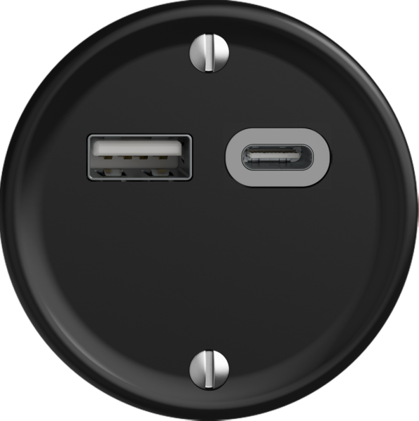 Prise de charge USB STANDARDdue SNAPFIX® 230V AC 18W 1×USB A 1×USB C no 
