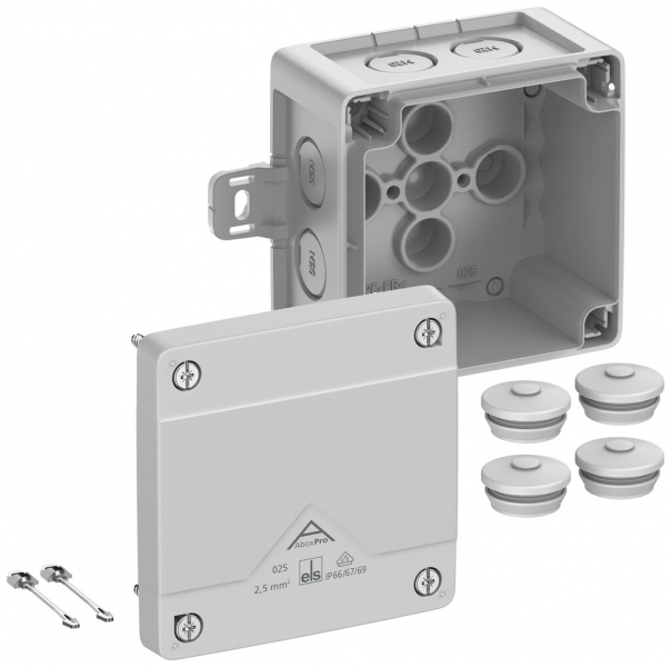 Boîte de dérivation AP Spelsberg Abox Pro 025 AB-L 92×92×60mm IP69 gr 