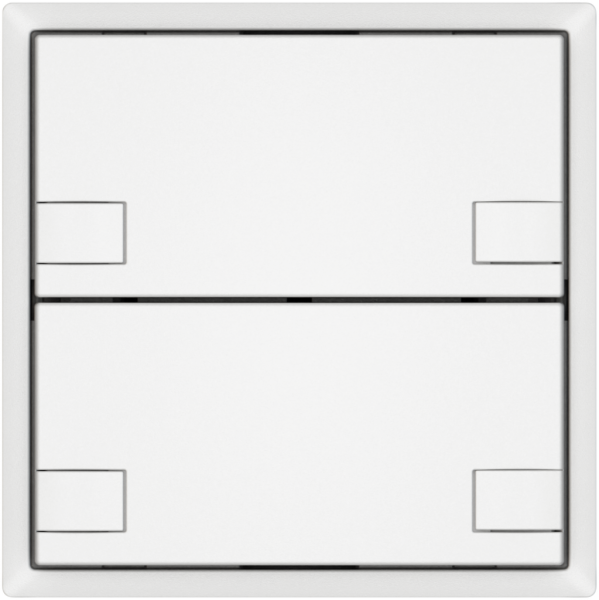 KNX-Taster RGB EDIZIO.liv SNAPFIX® Temperaturfüh.o.LED 2×Taste 2-Tbed.ws 