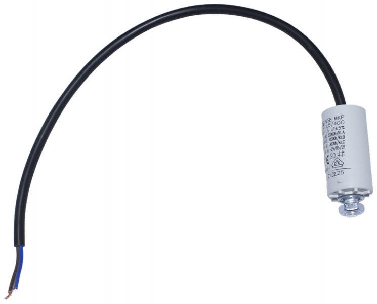 Condensateur HYDRA MSB MKP 1 /400 1µF 500V pour moteur Ø25×48mm 
