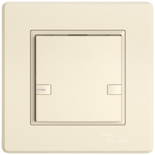 Poussoir KNX RGB ENC EDIZIO.liv SNAPFIX® capteur temp.RGB-LED 1× comm.2T cr 