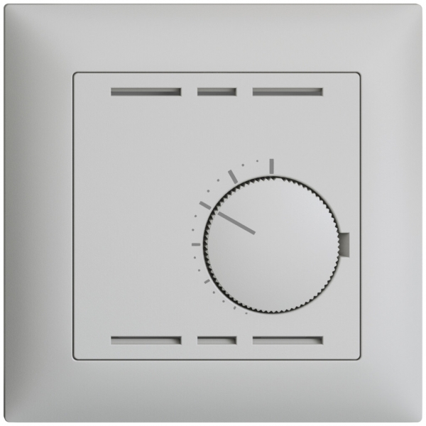 Kit frontale EDIZIOdue grigio chiaro 88×88mm per termost.ambiente 