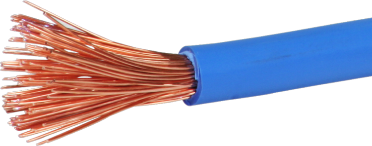Toron 16mm² sans halogène bleu clair 