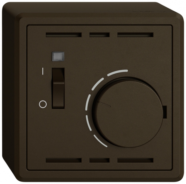 Thermostat d'ambiance AP EDIZIO.liv SNAPFIX® avec interrupteur 230VAC 50Hz br 
