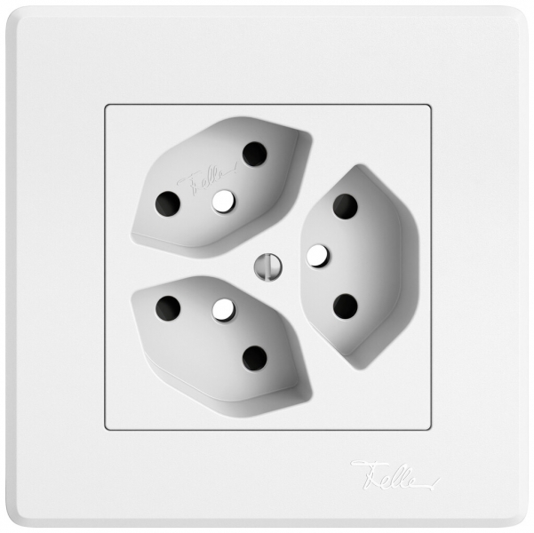 Kit di montaggio INC EDIZIO.liv SNAPFIX® per presa 3×T13 shutter bi 