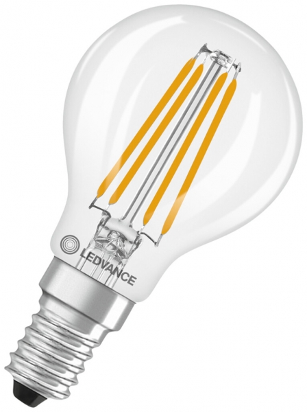 Lampada LED LEDVANCE CLASSIC P E14 3.4W 470lm 827 chiaro Ø45×84mm 