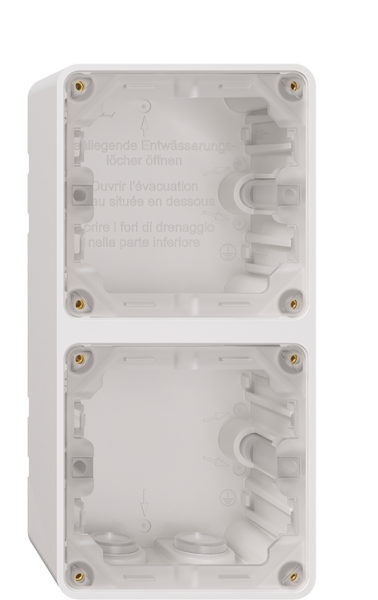 En-tête NAP Feller NEVO, 2×1, pour appareils N.CO, blanc 