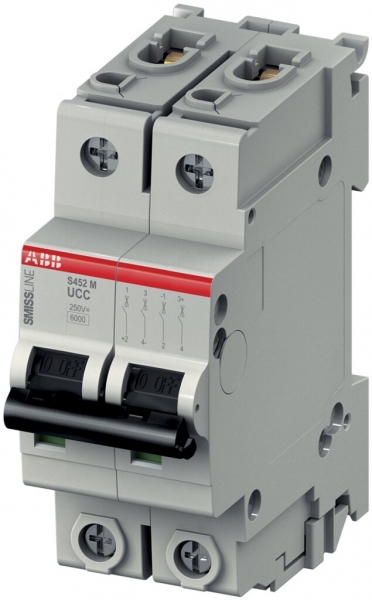 Disguintore SMISSLINE CLASSIC S452M-UCC 2×2A 220/440VDC (240/415VAC) 10kA 
