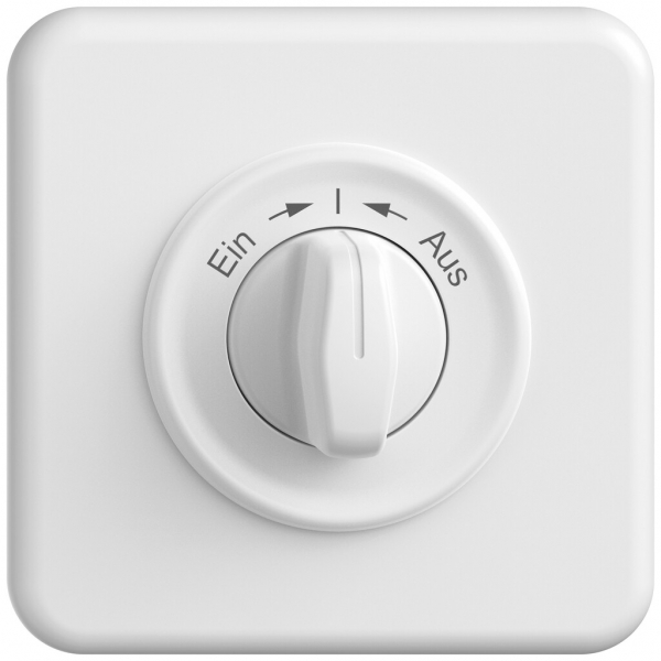 UP-Montageset STANDARDdue SNAPFIX® f.Schwenktaster m.Griff Ein → ← Aus ws 