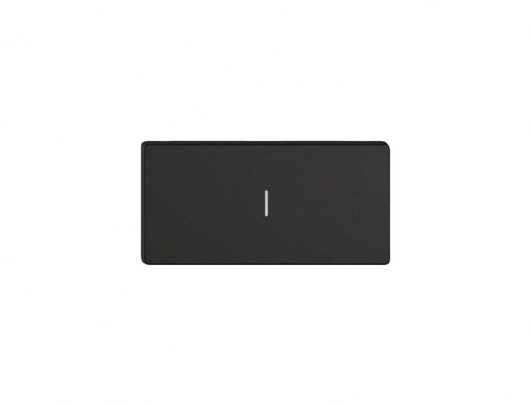 Pulsante 1/2 EDIZIO.liv Wiser con SNAPFIX® vert.con simbolo l (ON) ne 