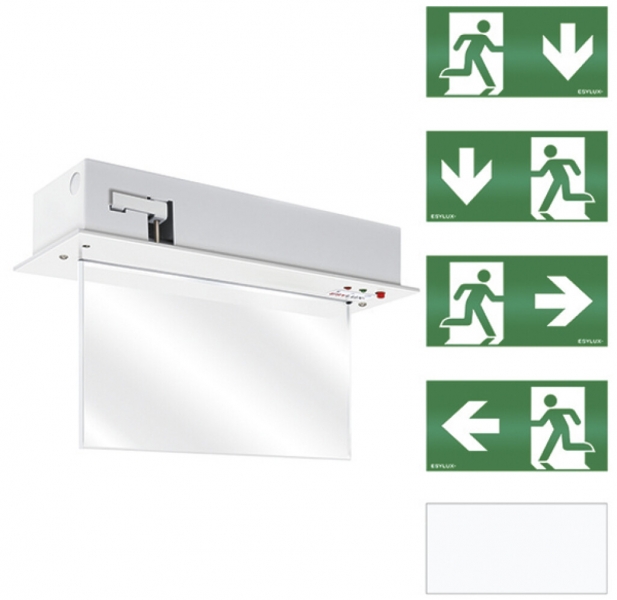Lampada di emergenza ESYLUX SLD EL LED IR 230V 3W IP40 3h bi nel soffitto 