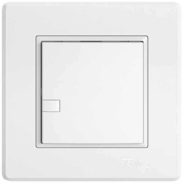 Poussoir universel ENC EDIZIO.liv UNI SNAPFIX® 12…48V s.LED 1× comm.1T bc 