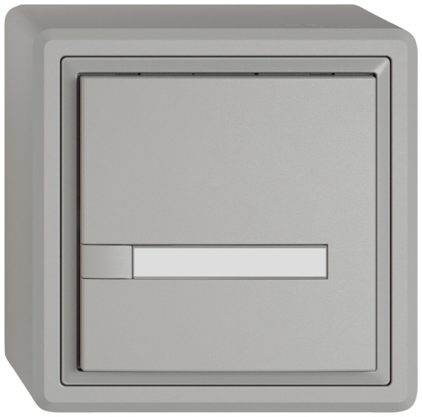 Poussoir KNX RGB AP EDIZIO.liv SNAPFIX® capteur temp.s.LED étiqu.1× comm.1T grc 
