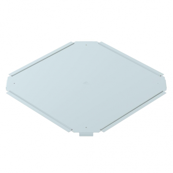Couvercle BET RKD p.pièce en croix 300mm acier zingué en continu zinc-aluminium 