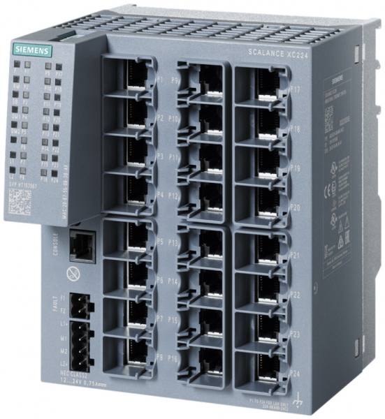Switch IE Siemens SCALANCE XC224 24×RJ45 10/100Mbit/s managed 