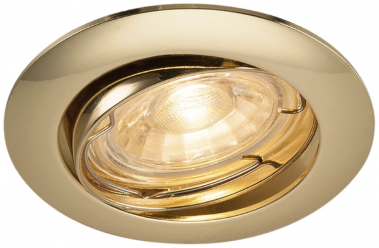 Plafonnier INC SLV PIKA QPAR51, GU10 orientable IP20 laiton 